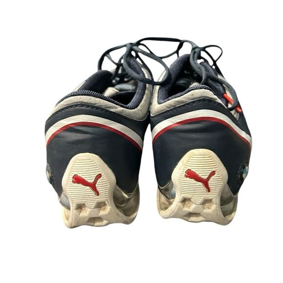 Puma Power Race BMW Motorsports Men's 10.5 Cat Navy Blue Silver Shoes 304420 02 - Picture 3 of 8
